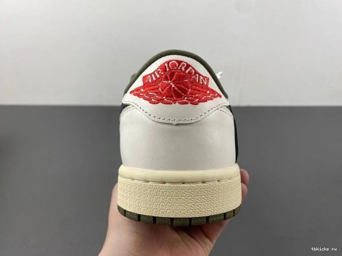 Rep TB X 1 OG AIR OLIVE TRAVIS MEDIUM JORDAN LOW SCOTT DM7866-200 0730